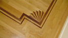 Walnut & White Oak Fan with border.